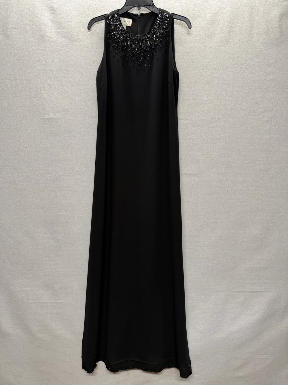 Evan Picone Sleeveless Beaded Maxi Dress - size 8